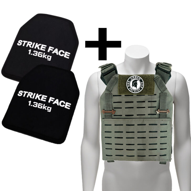 Urban Patriot "MAVERICK" plate carrier and Level III+ plate combo (olive drab)