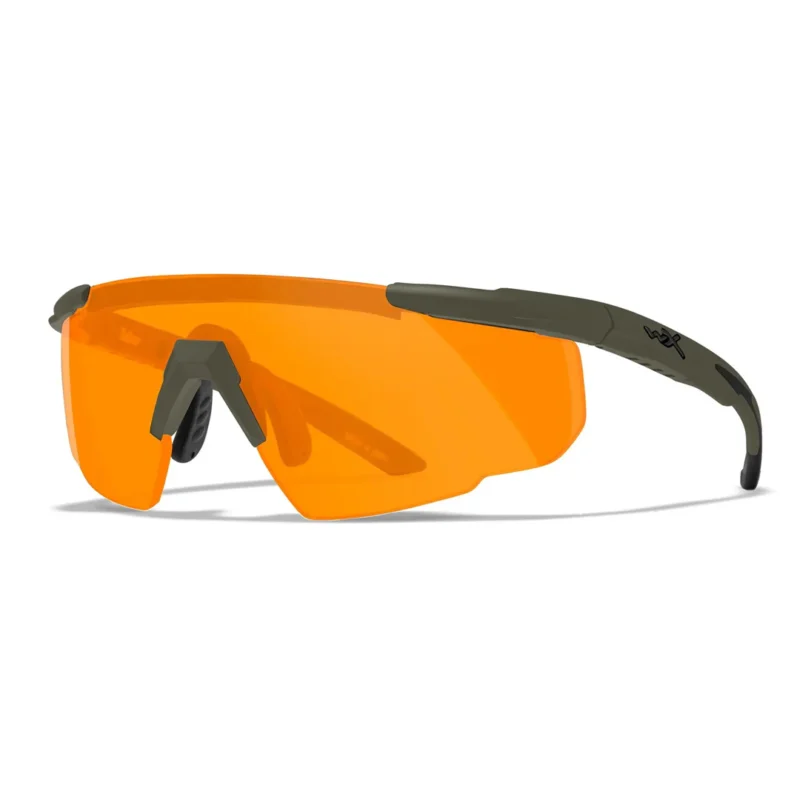 Saber Advanced Smoke/Clear/Rust Matte OD Green Frame 3 Lens set Protective Eyewear - Image 4
